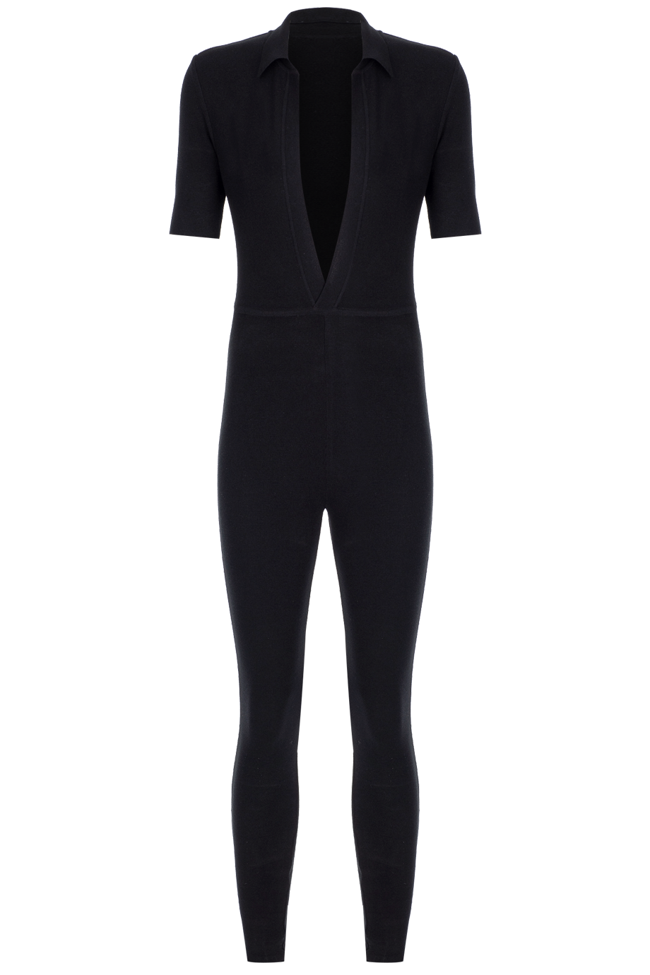 V-Neck Knit Cat Suit