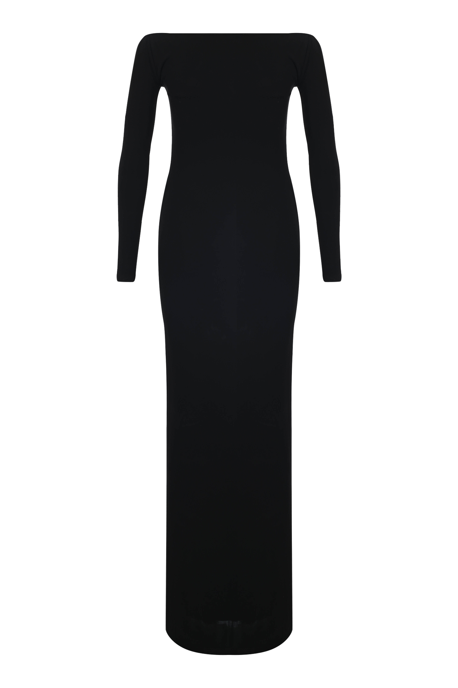 Off The Shoulder Midi Jersey Dress