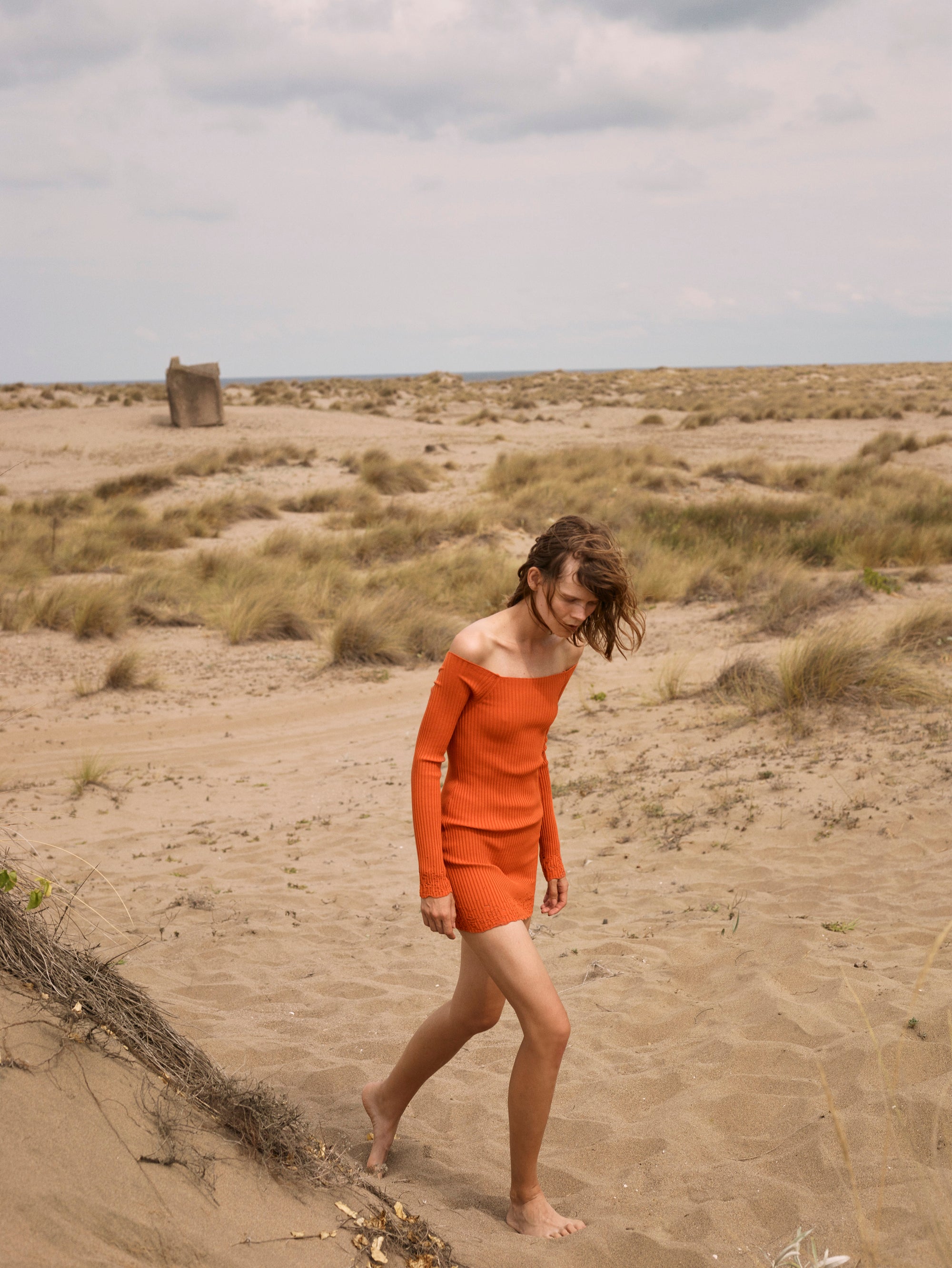 Ajour Mini Knit Dress