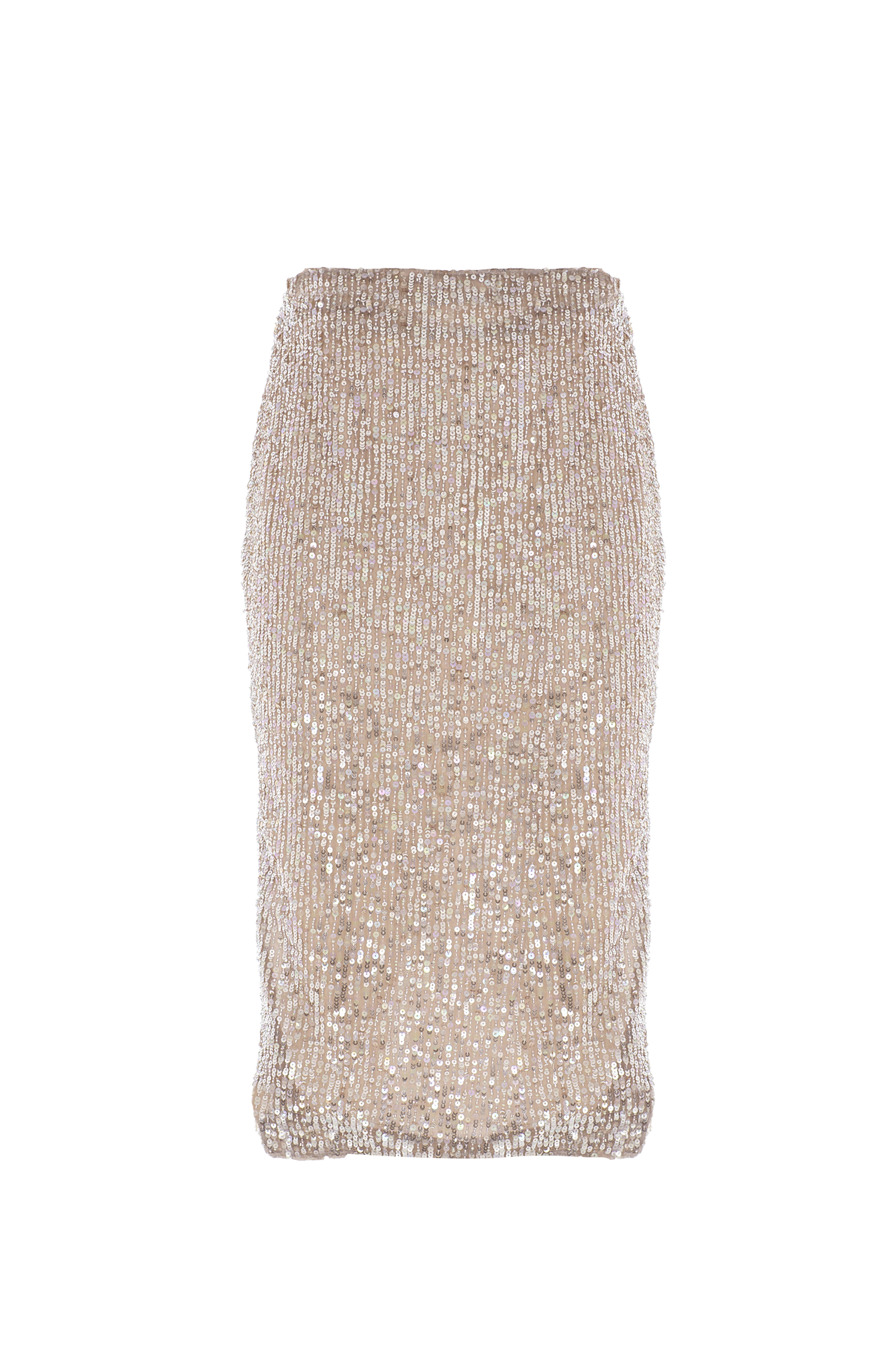 Sequin Slit Skirt