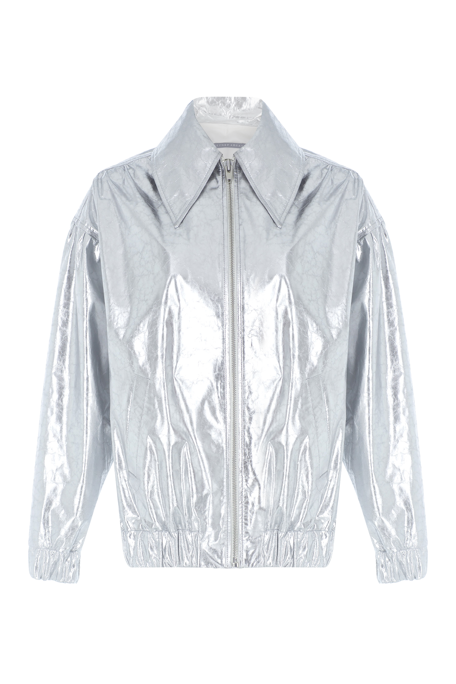 Oversize Leather Bomber Jacket