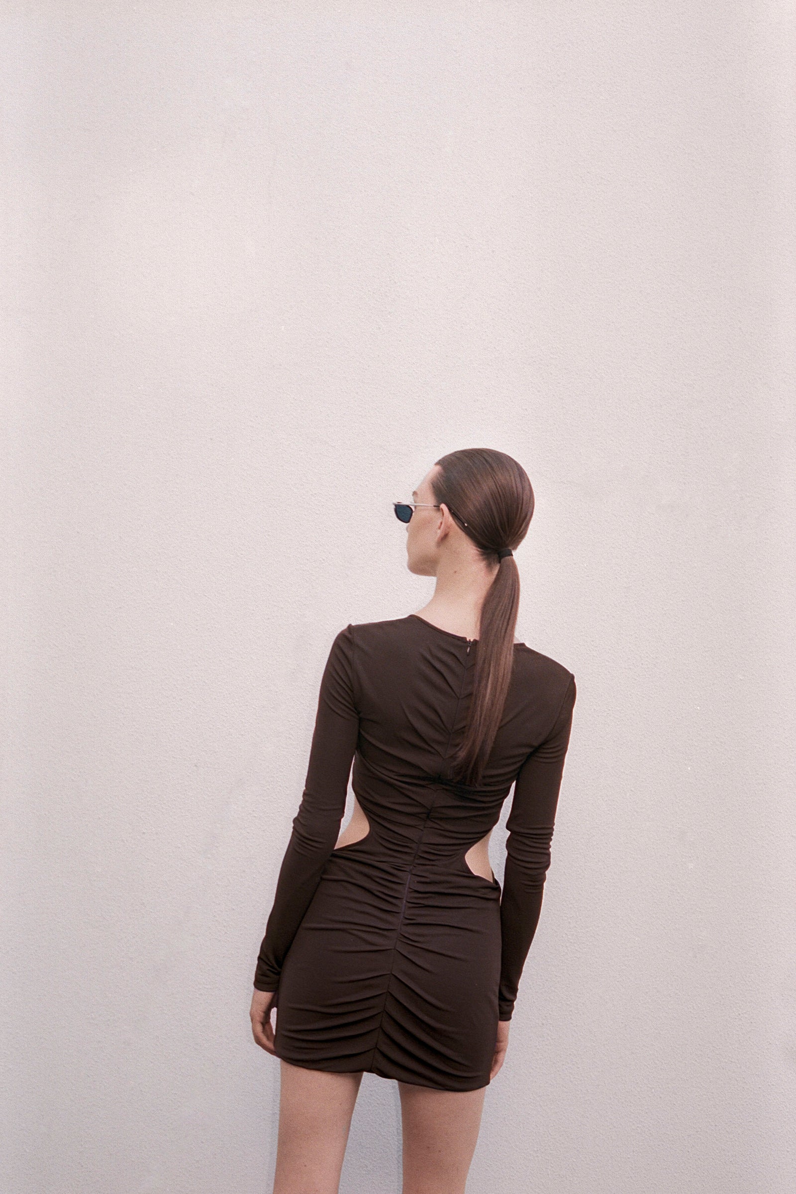 Ruched Jersey Flower
Dress