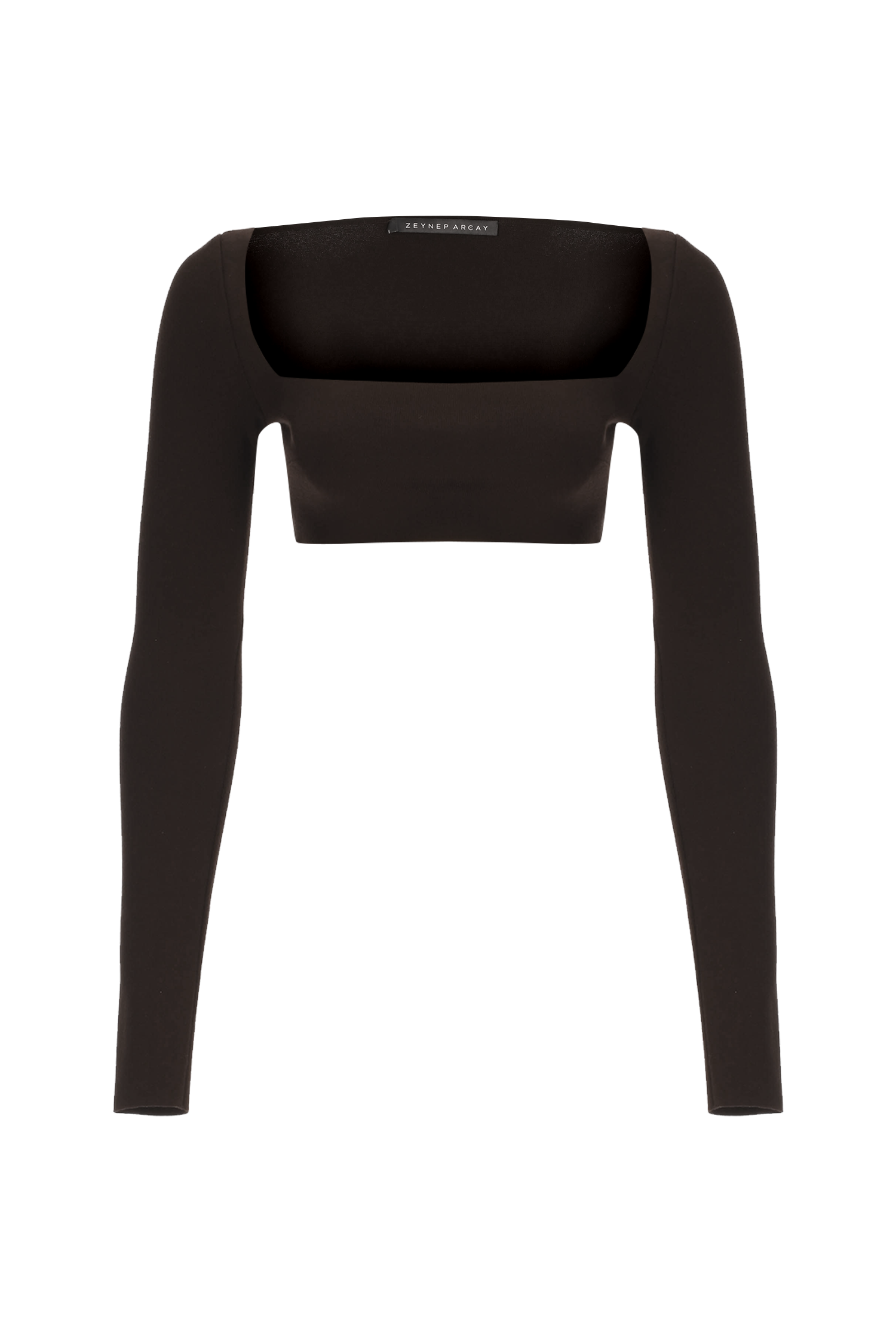 Square Neck Knit CropTop