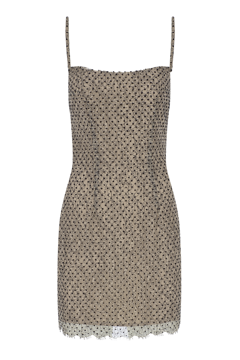 Polka Dot Lace Bodycon Dress