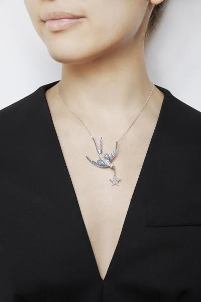 Swallow with Star Necklace