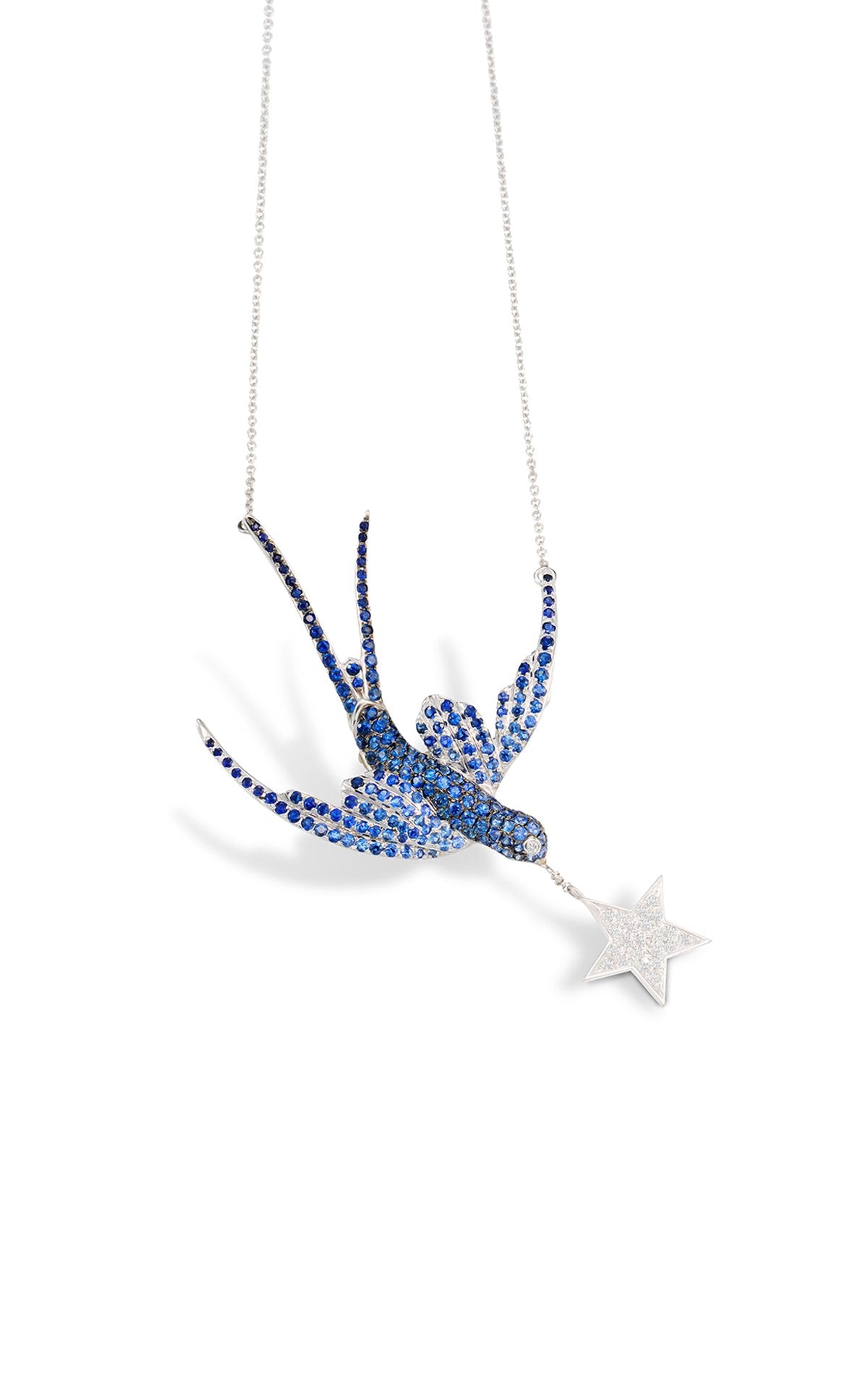 Swallow with Star Necklace