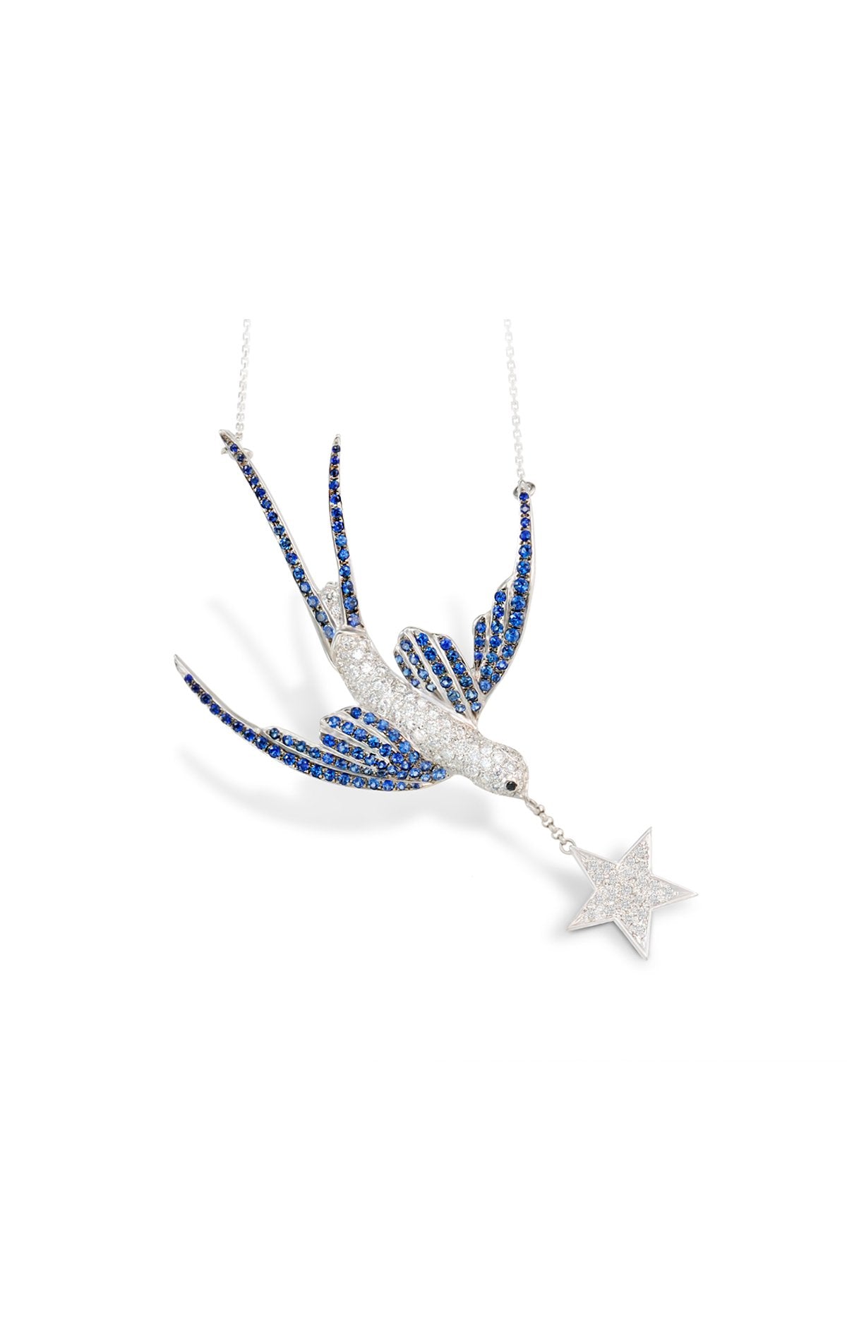 Swallow with Star Necklace