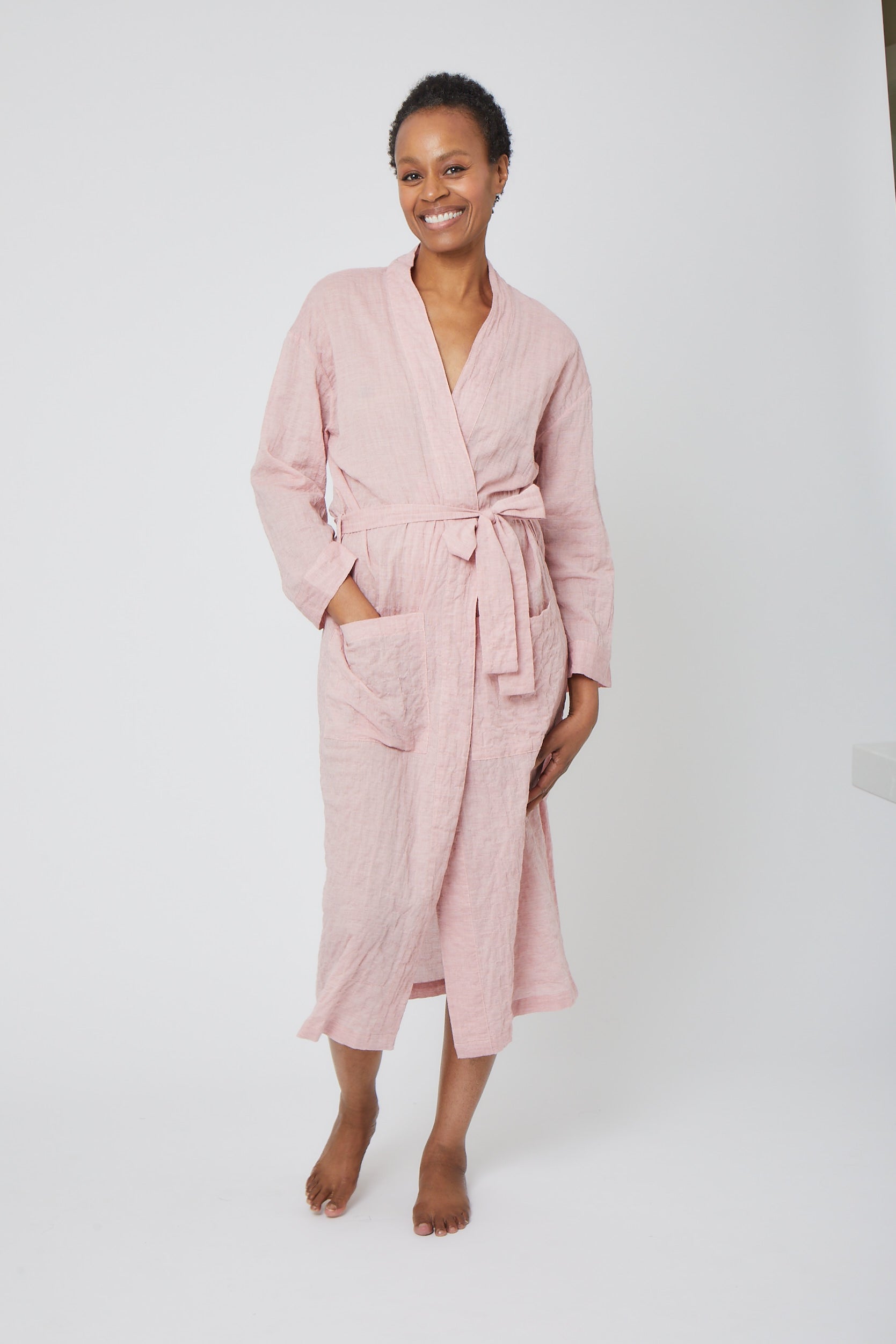 Organic Japanese Cotton Long Robe