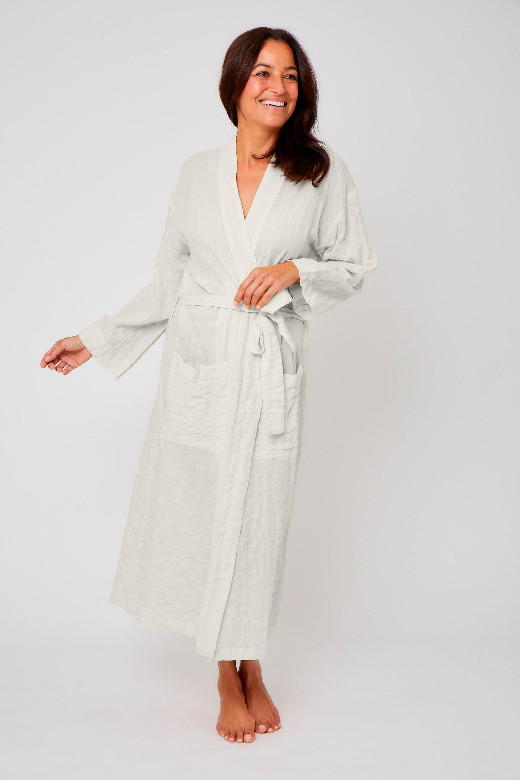 Organic Japanese Cotton Long Robe