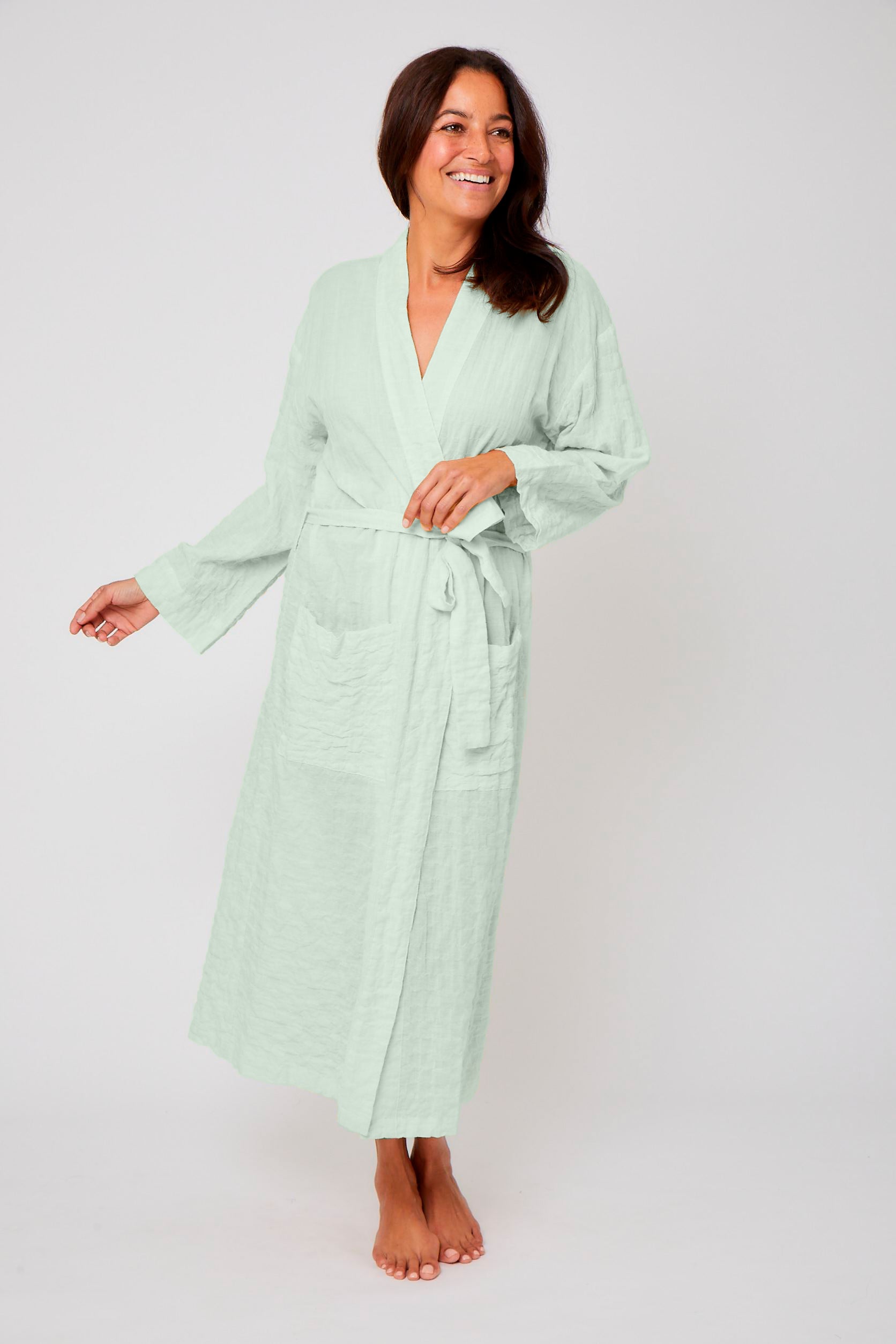 Organic Japanese Cotton Long Robe