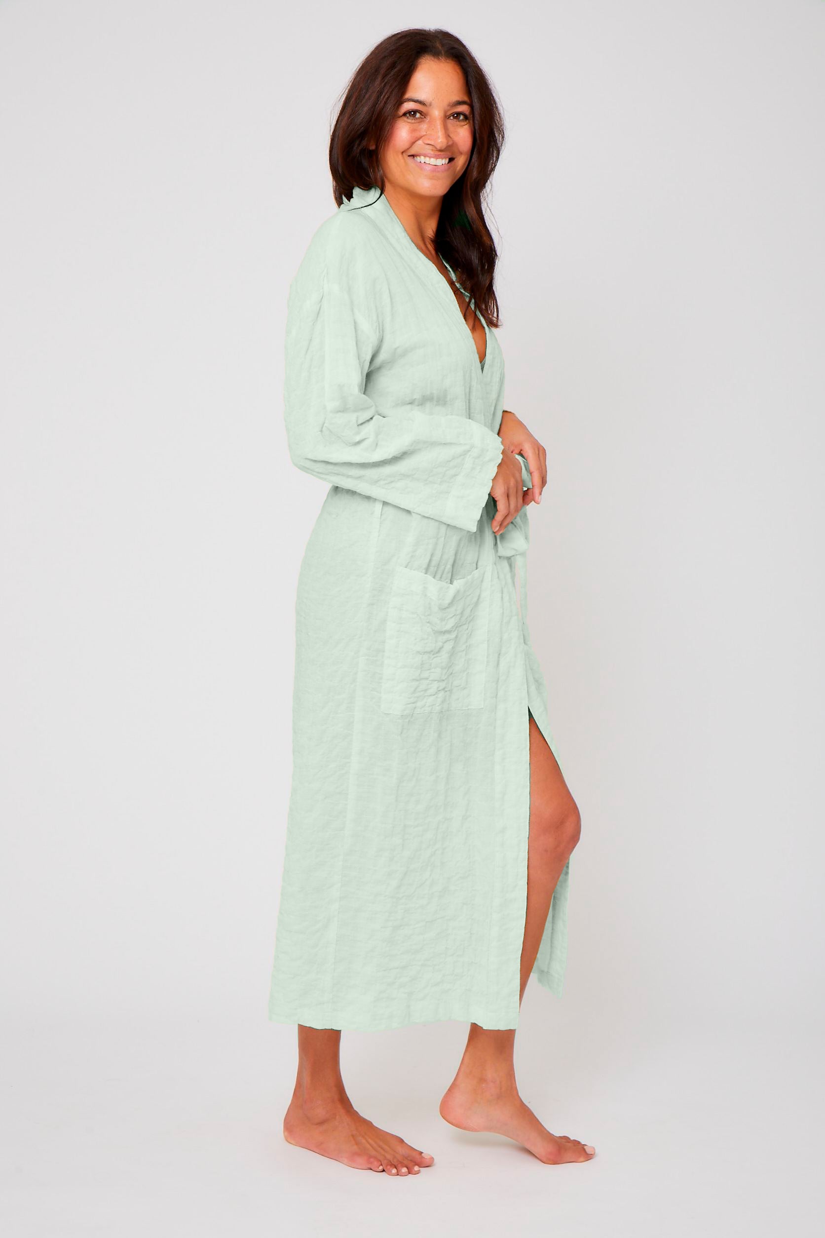 Organic Japanese Cotton Long Robe