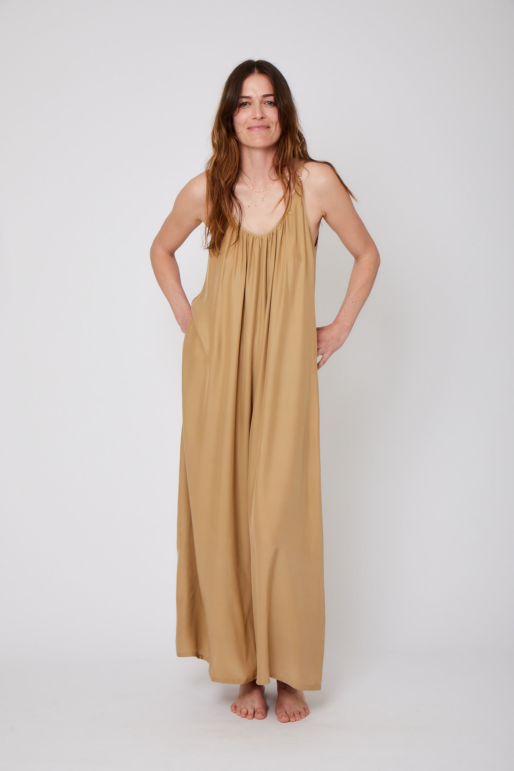 SIlk Charmeuse Jumpsuit