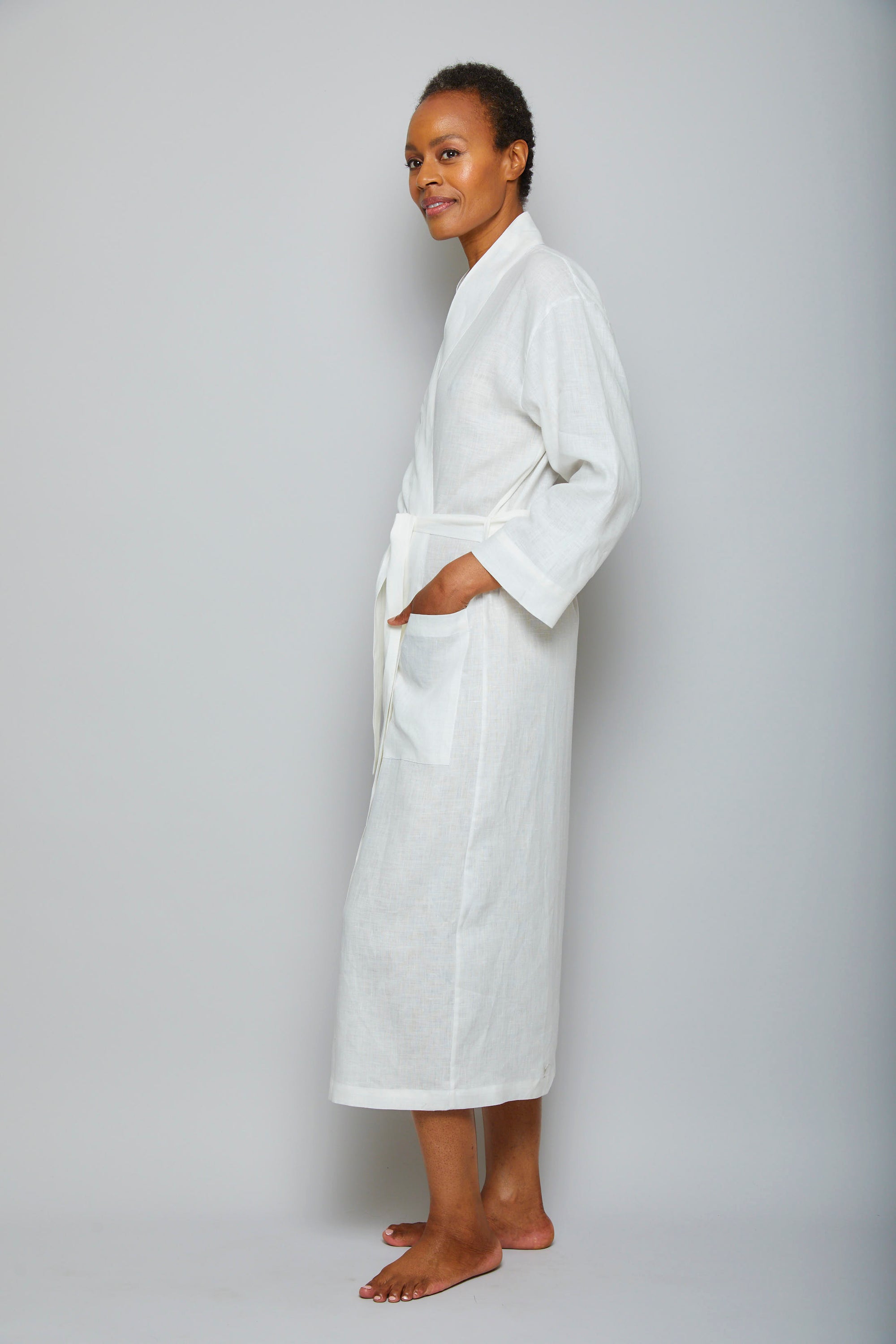Long Linen Robe