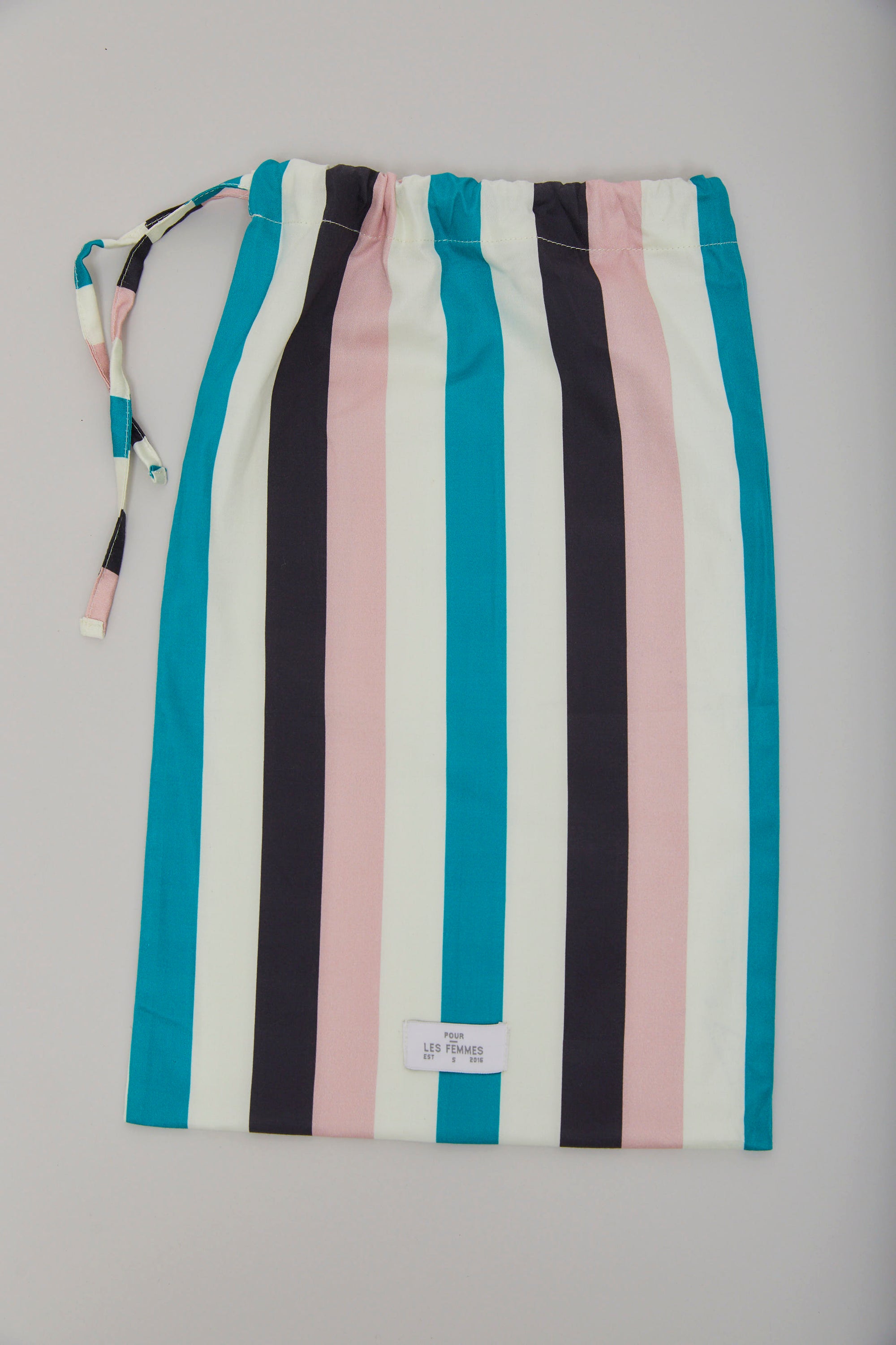 Cotton Sateen Multi Stripe Pajama Set