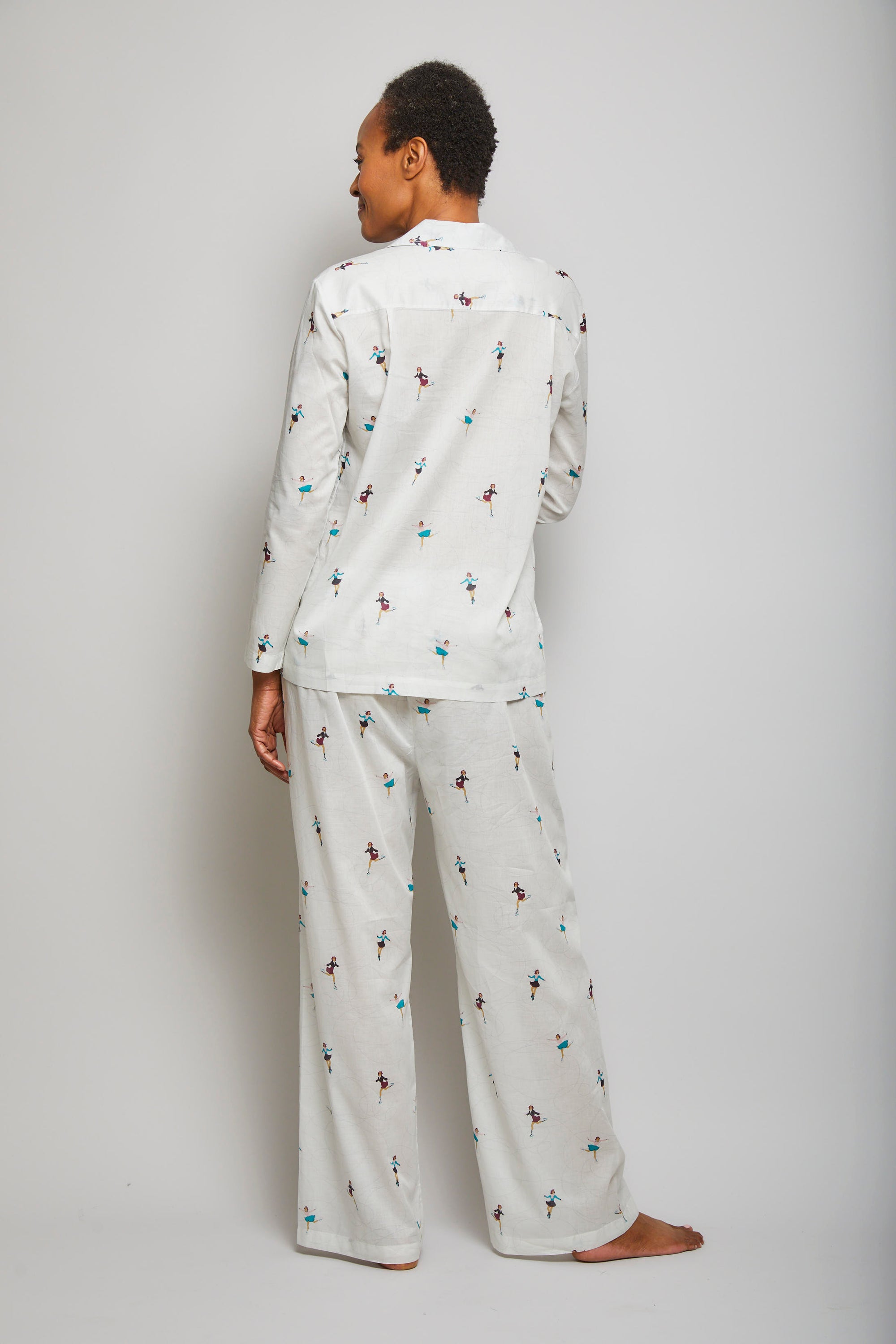 Ice Skaters Pajama Set