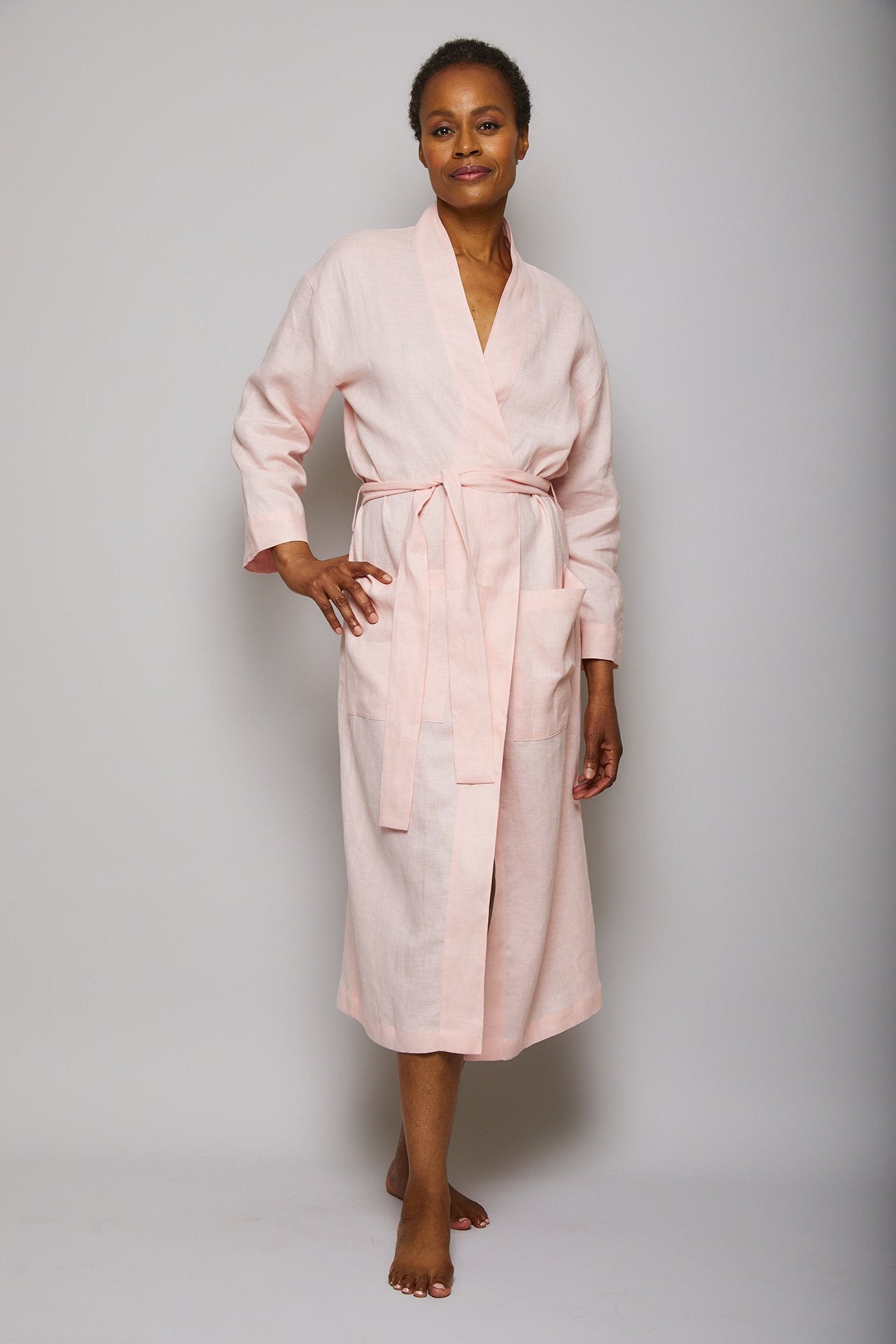 Long Linen Robe