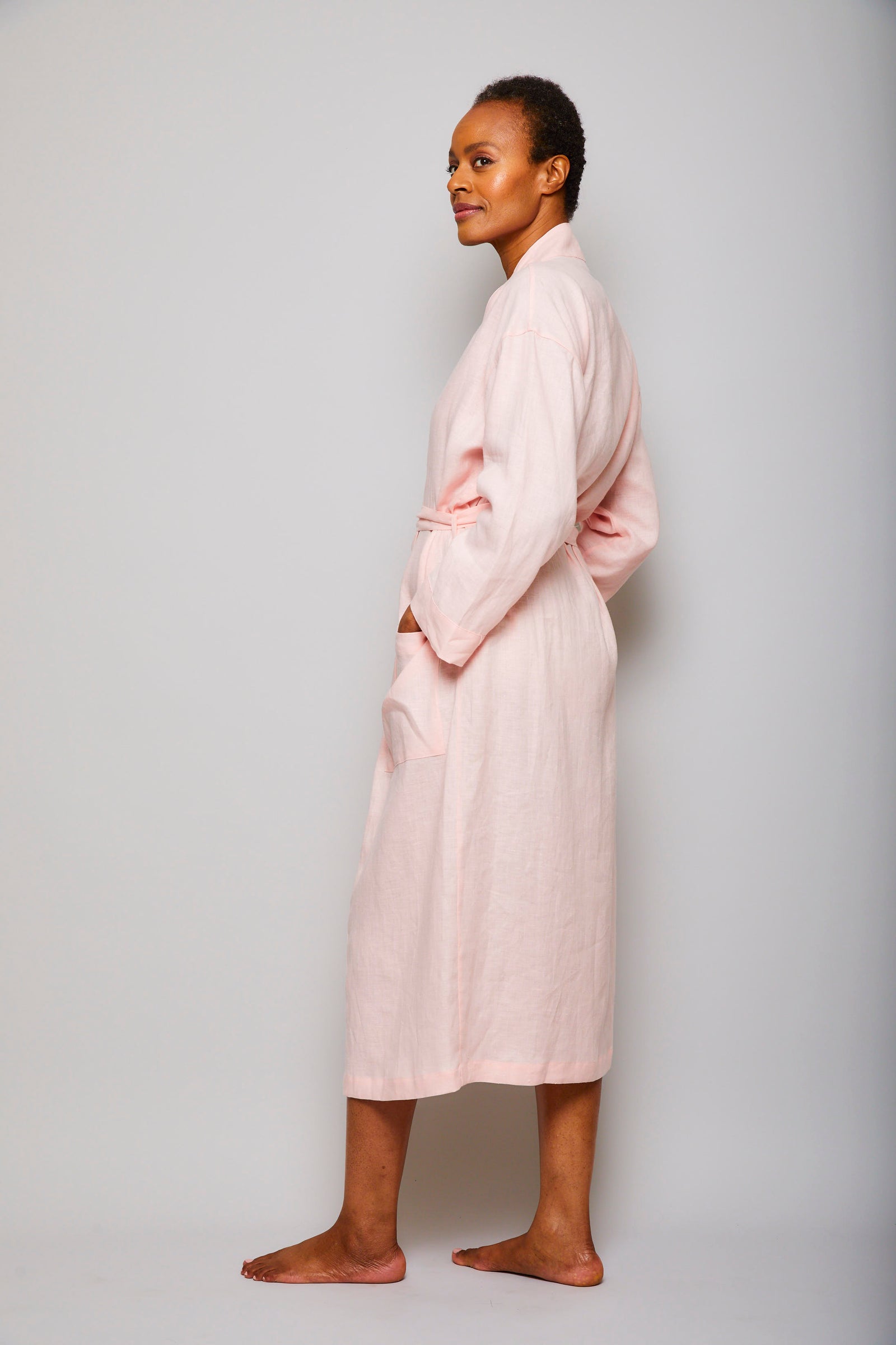 Long Linen Robe