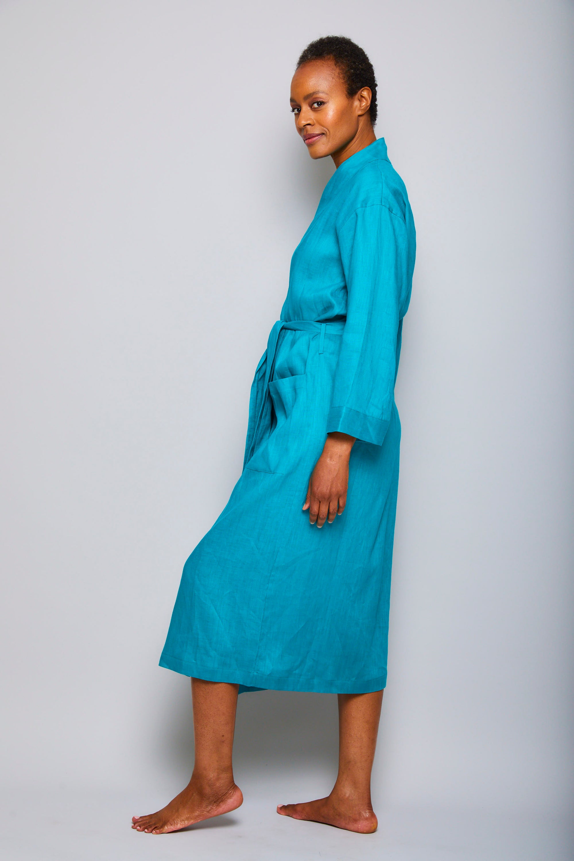 Long Linen Robe