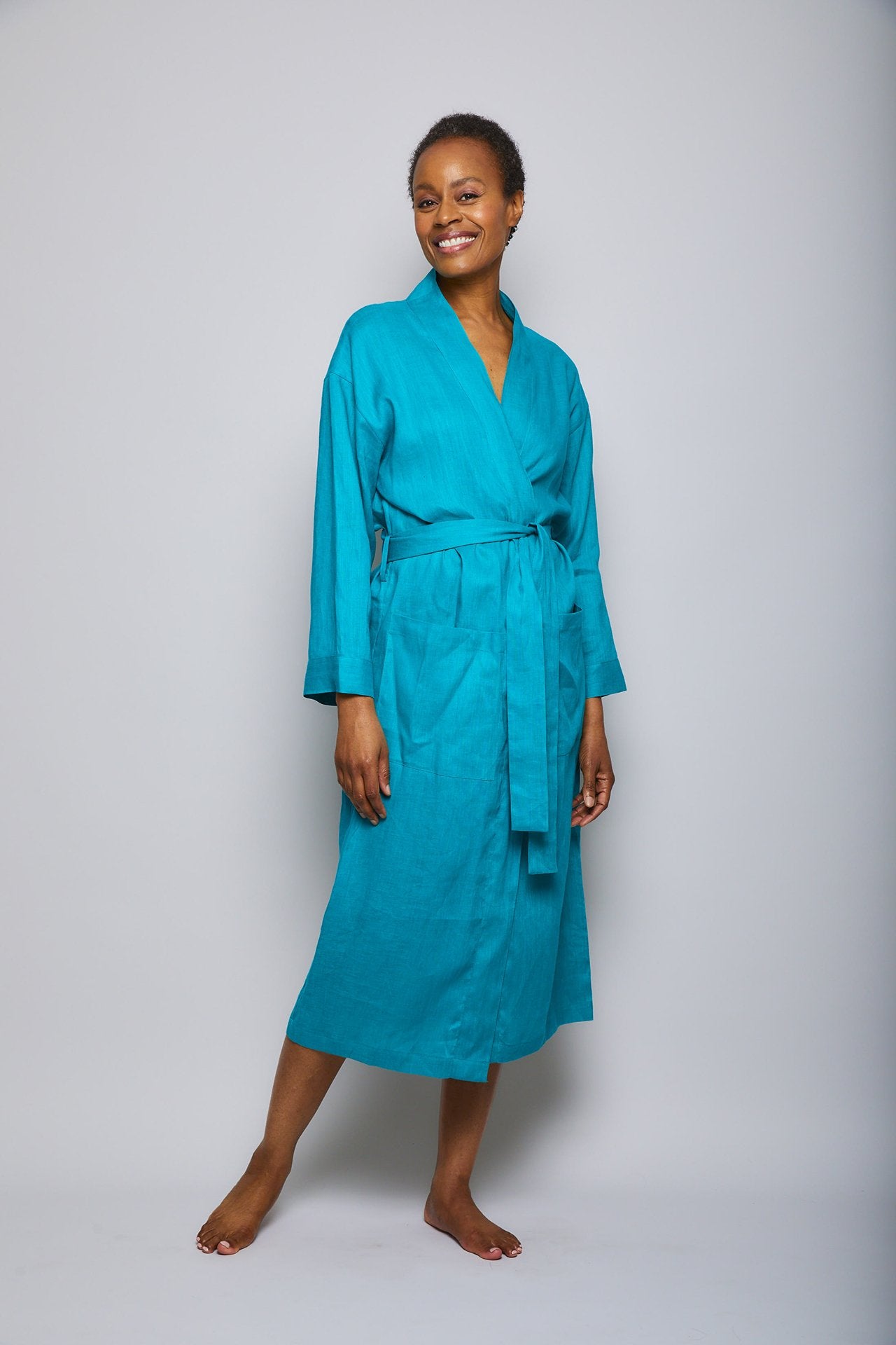Long Linen Robe