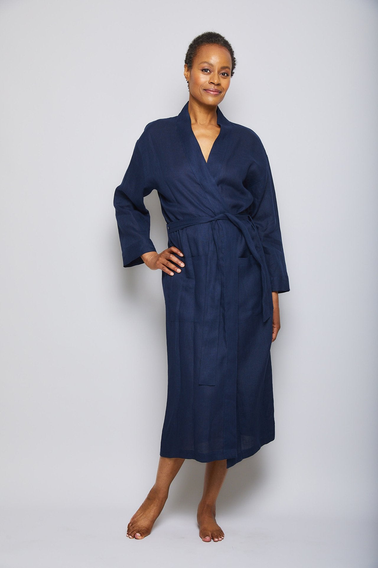 Long Linen Robe