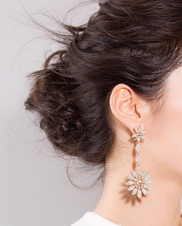 Three Way Sunflower Earring