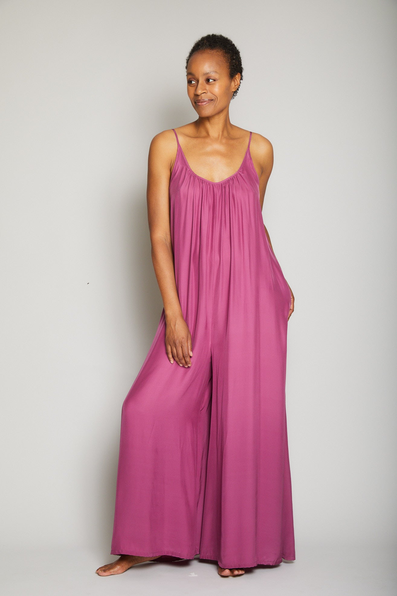 Silk Charmeuse Jumpsuit