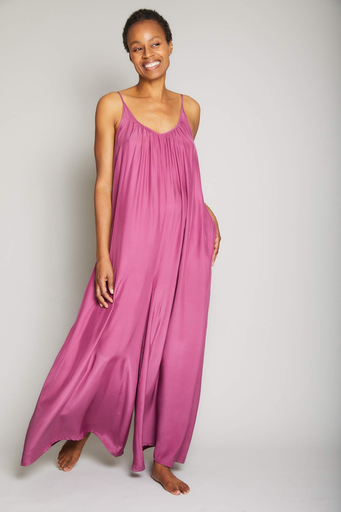 Silk Charmeuse Jumpsuit