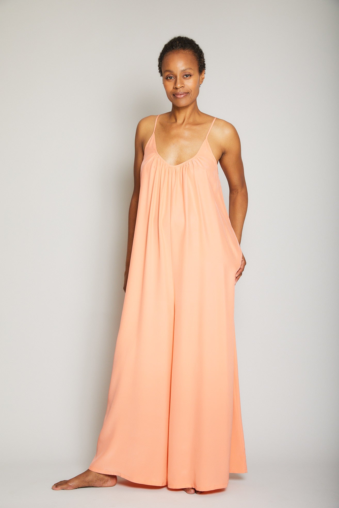 Silk Charmeuse Jumpsuit