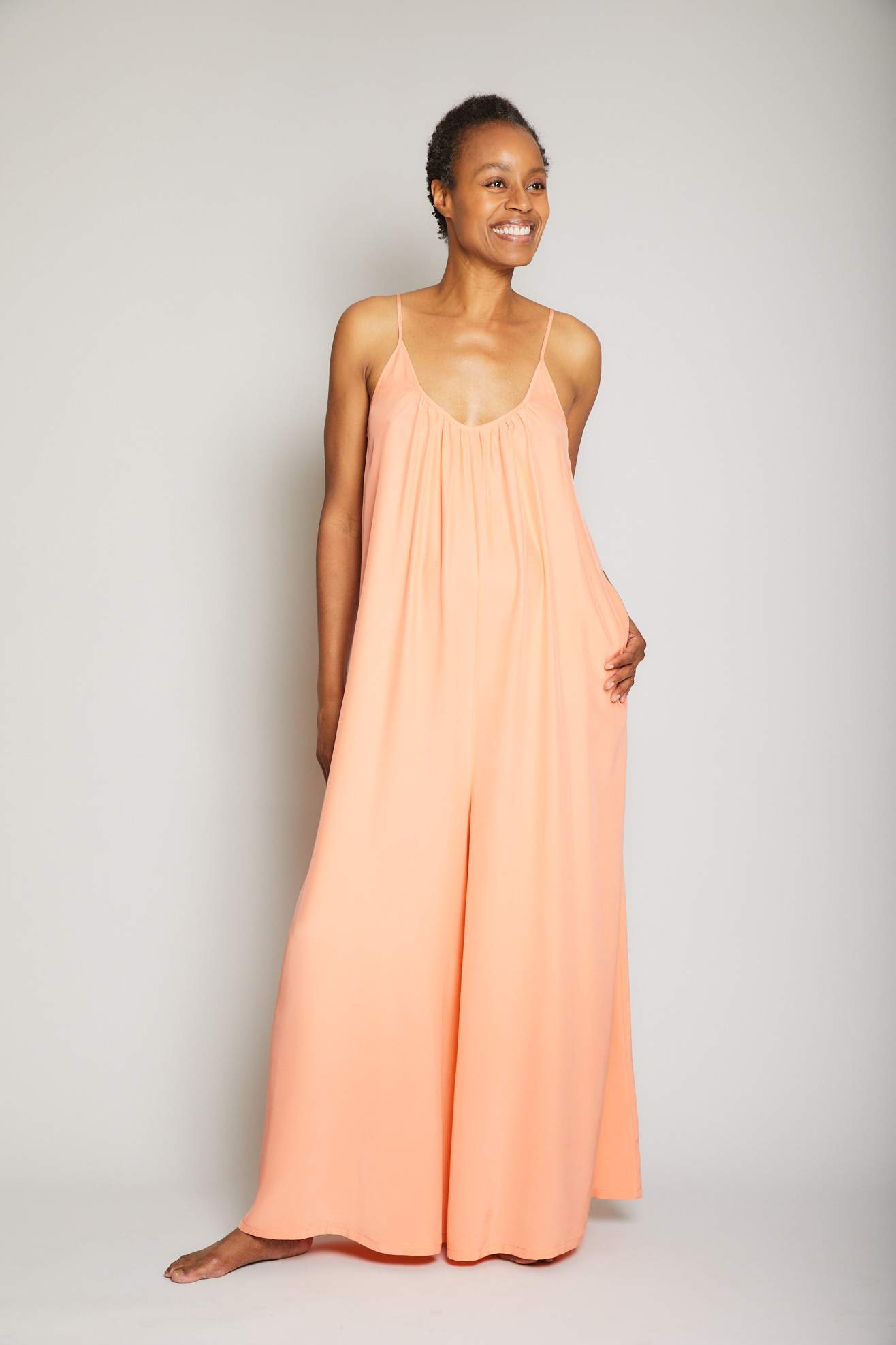 Silk Charmeuse Jumpsuit