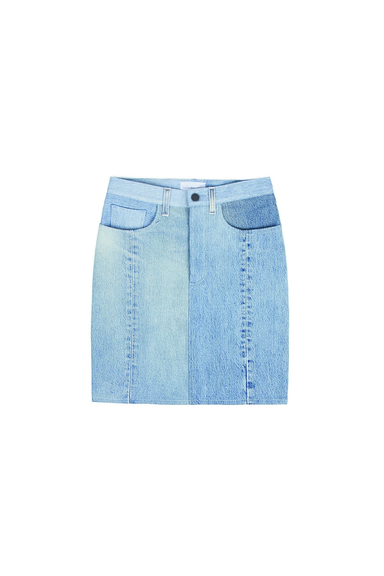 Indigo Vintage Denim Skirt