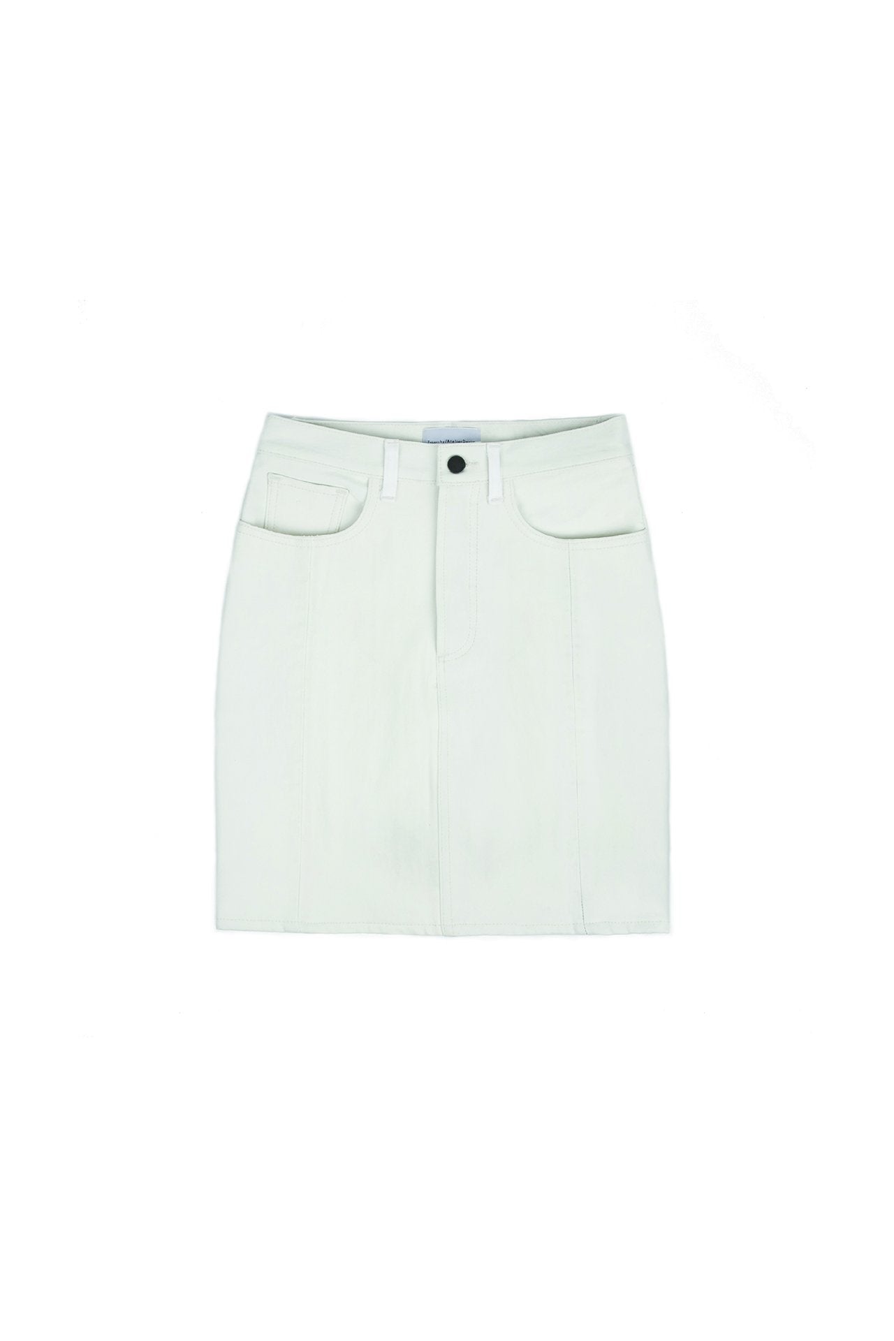 White Vintage Denim Skirt
