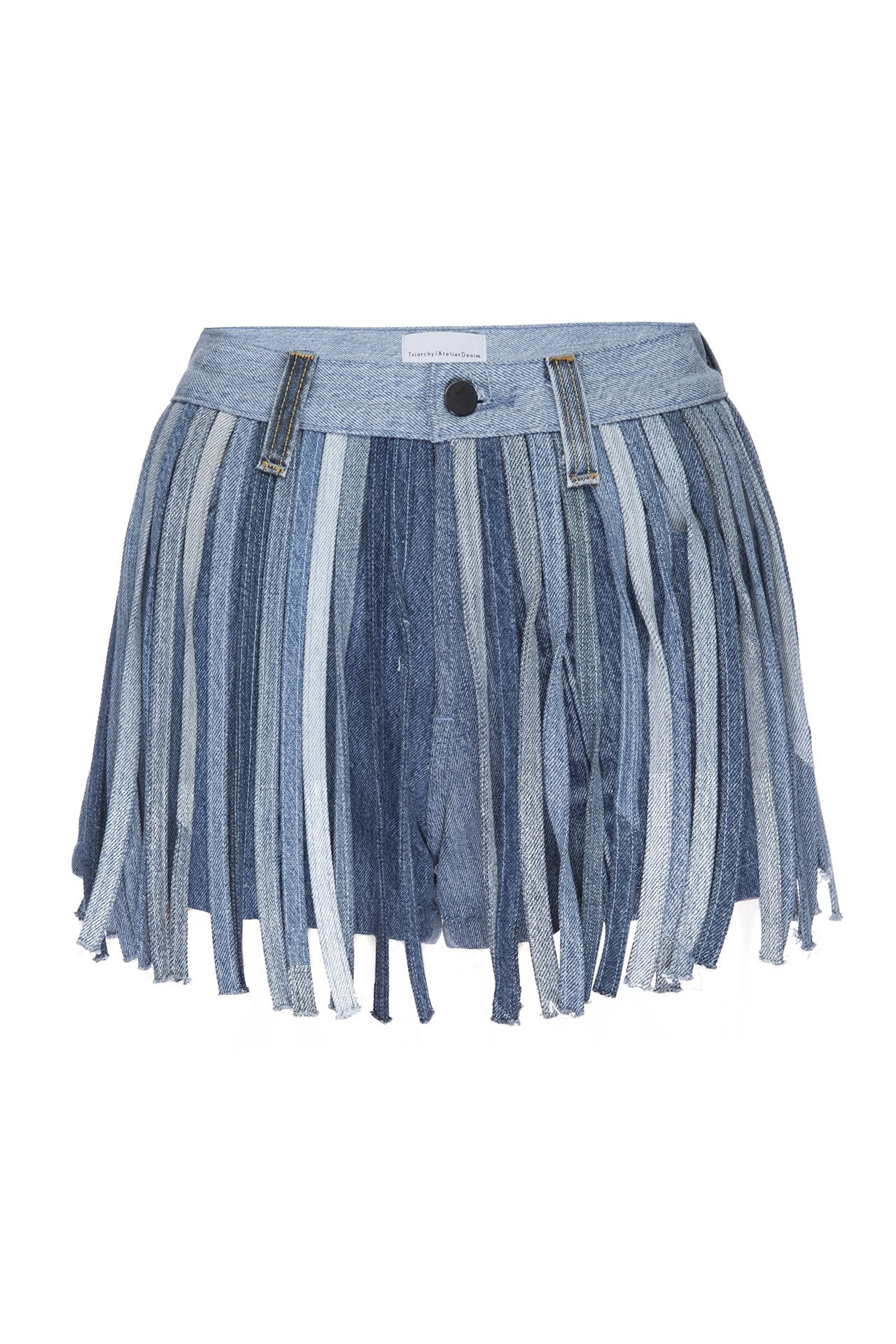 Indigo Fringe Shorts