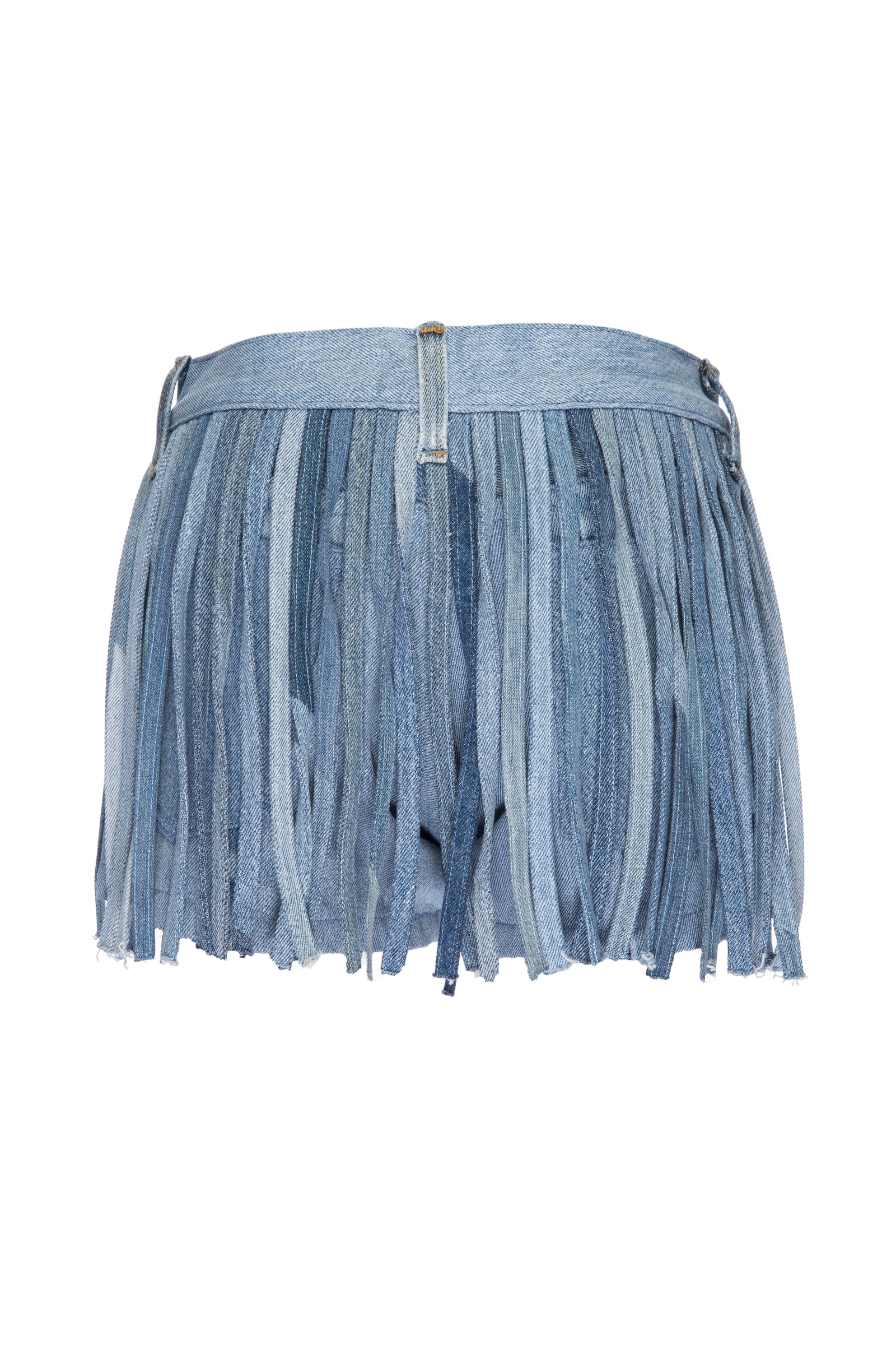 Indigo Fringe Shorts