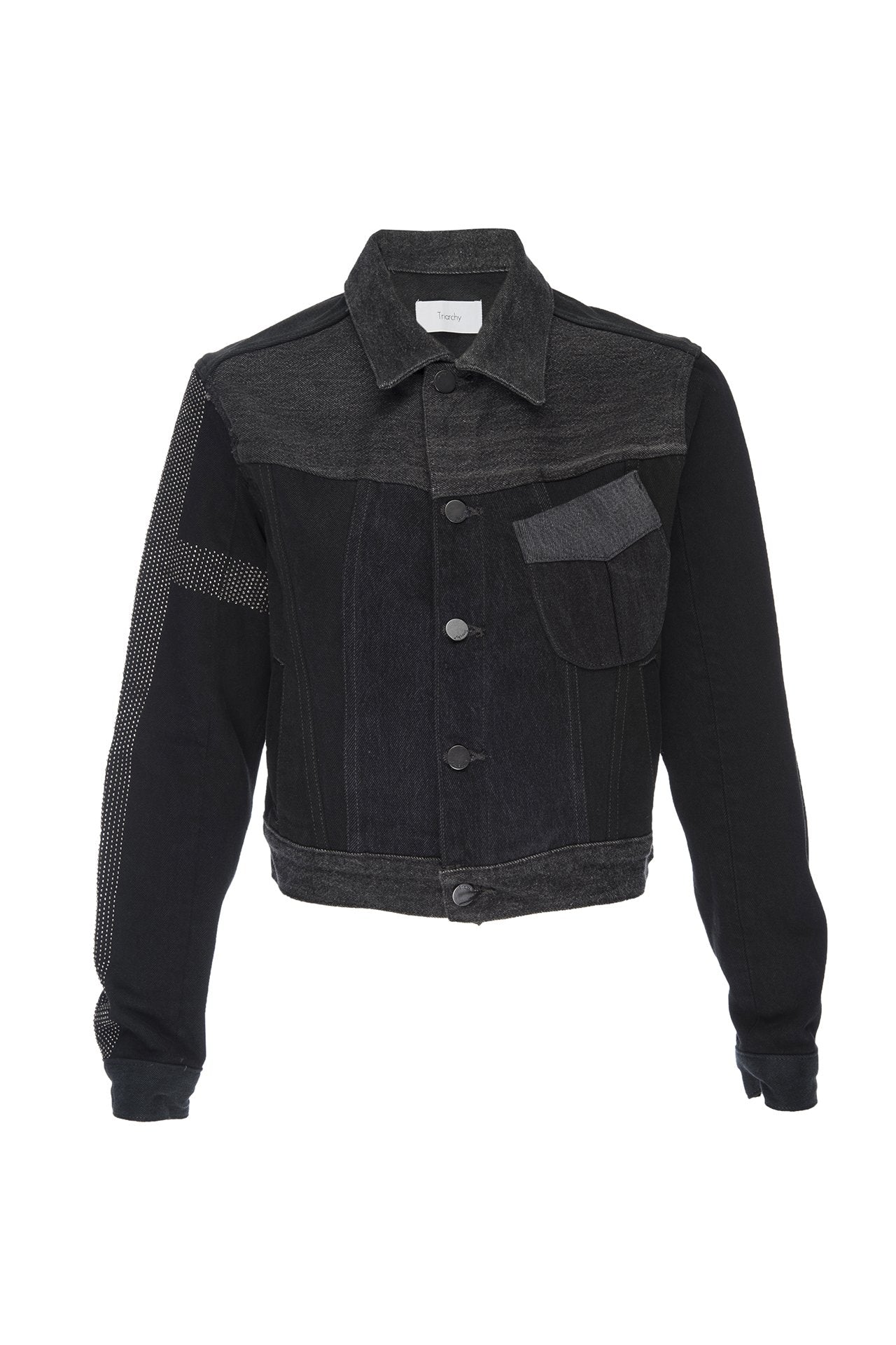 Black Metal Moto Jacket