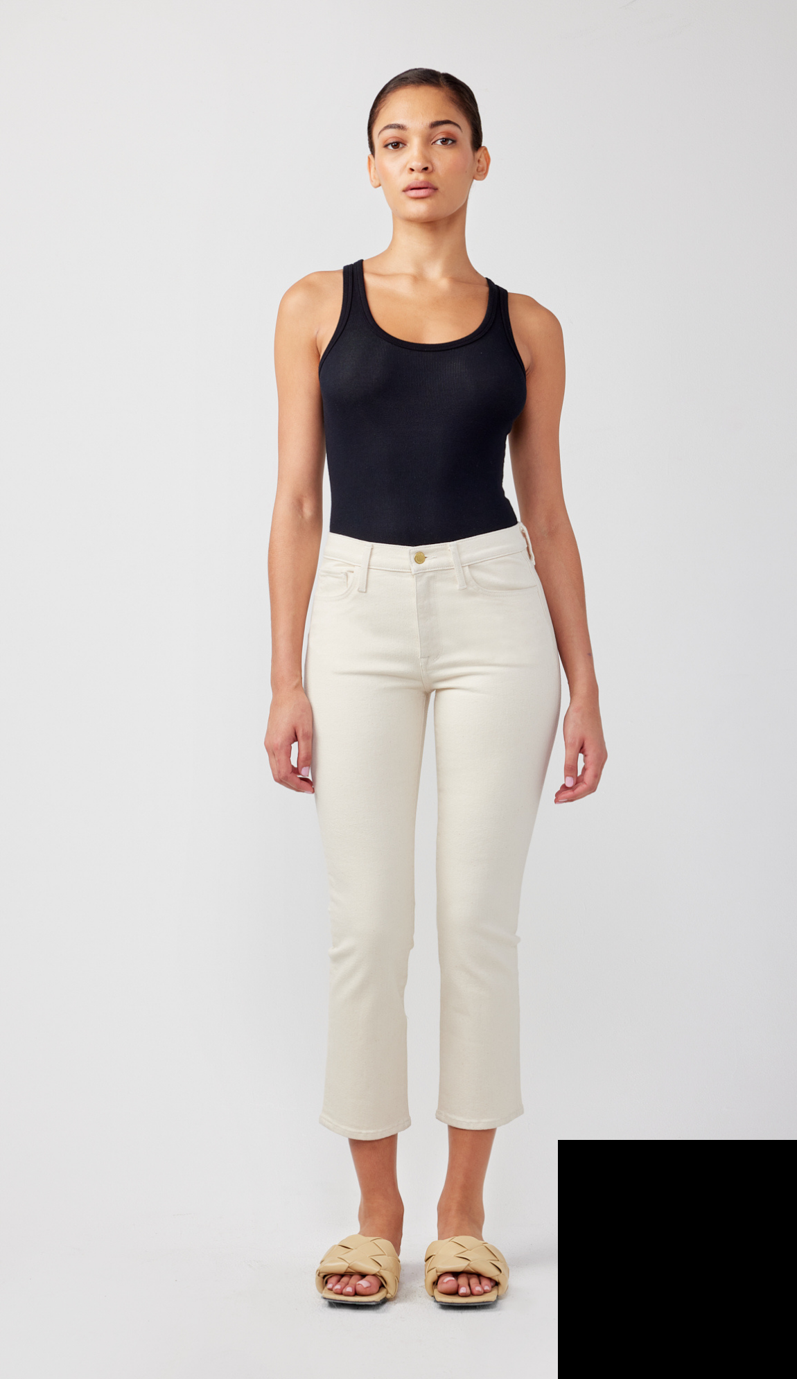 Ms. Middler - Mid Rise Cropped Loose Skinny
