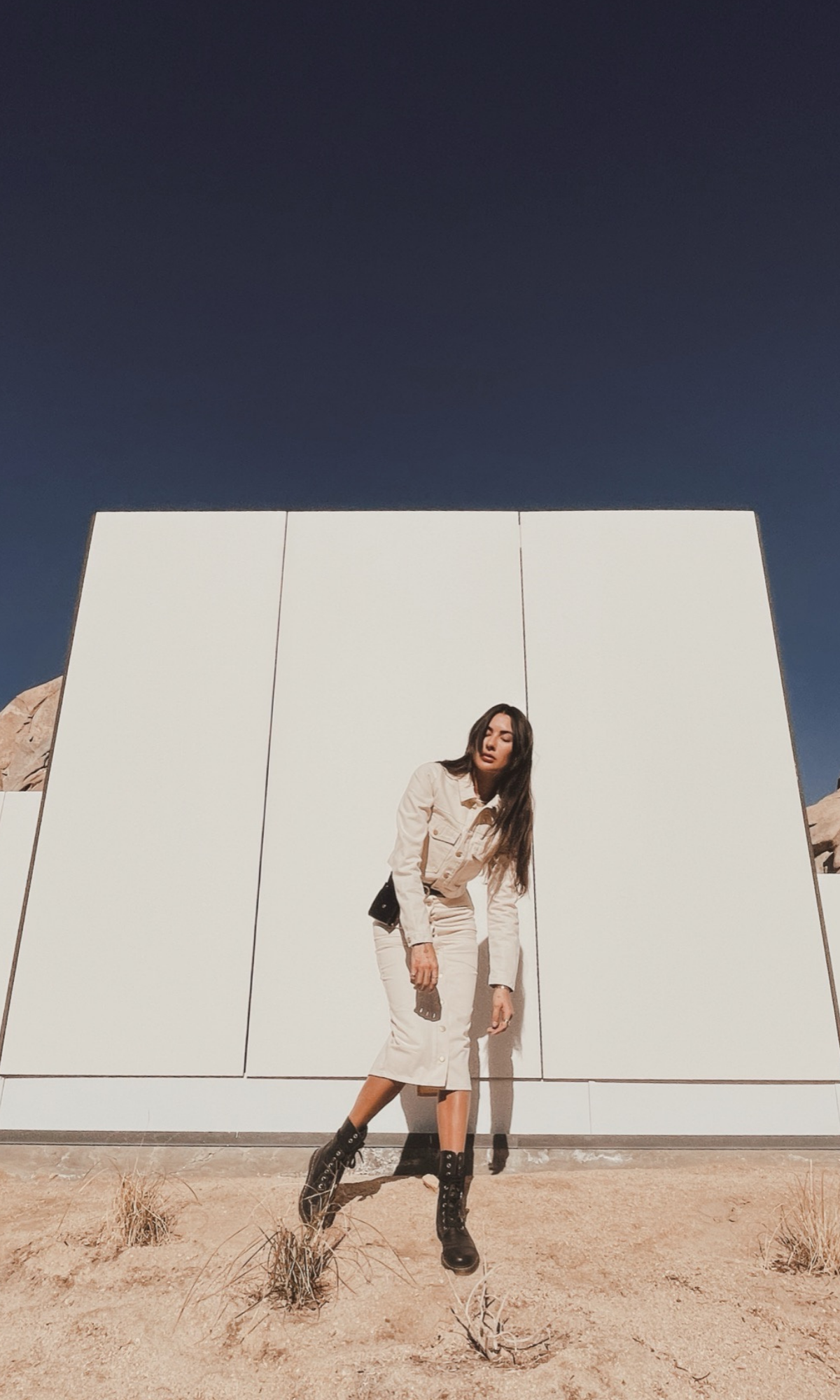 Ms. Triarchy High Waisted Denim Skirt