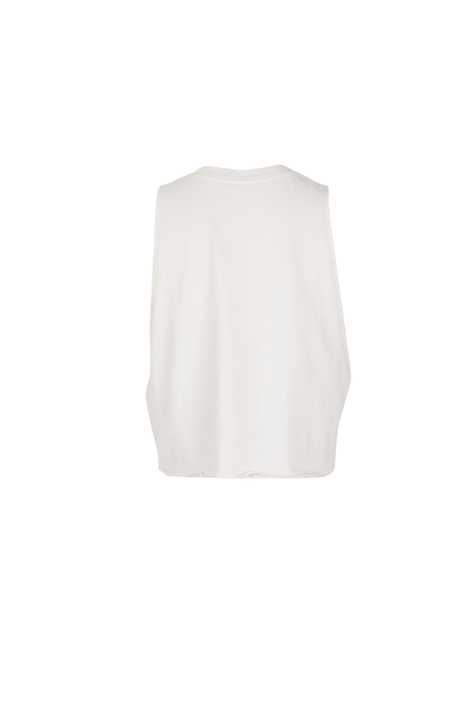 Cotton Jersey Crew Crop Tank