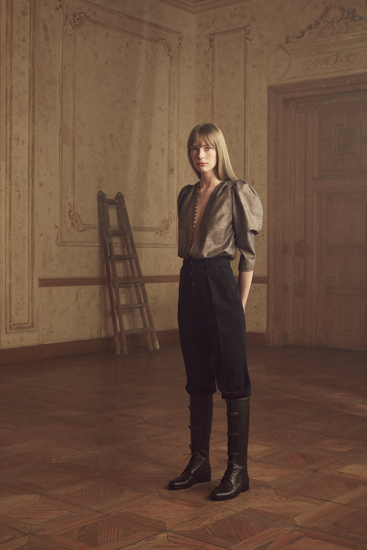 High Waisted Denim Pants