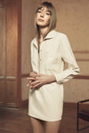 Mini Leather Cargo Dress