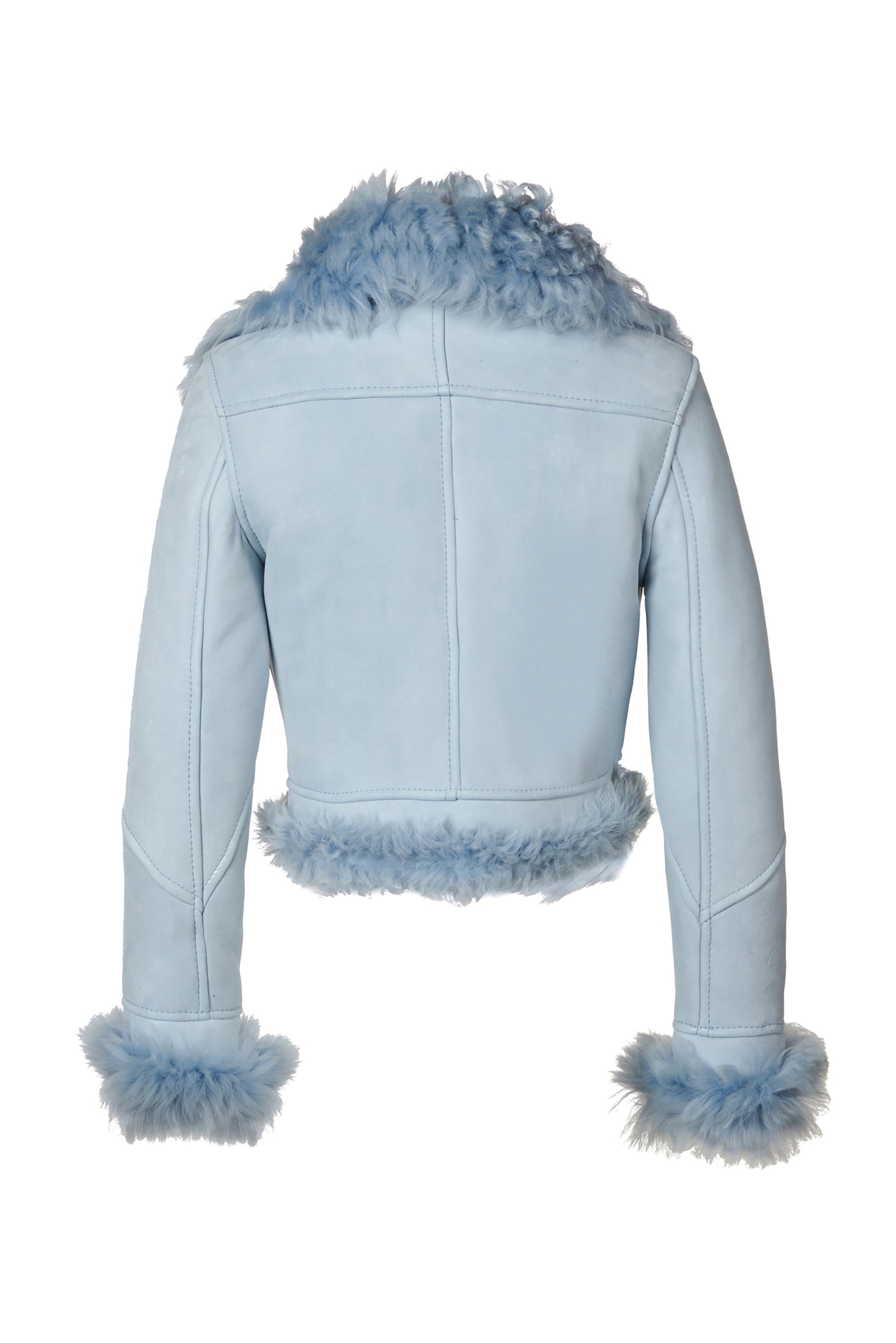 Wide Collar Crop Jacket