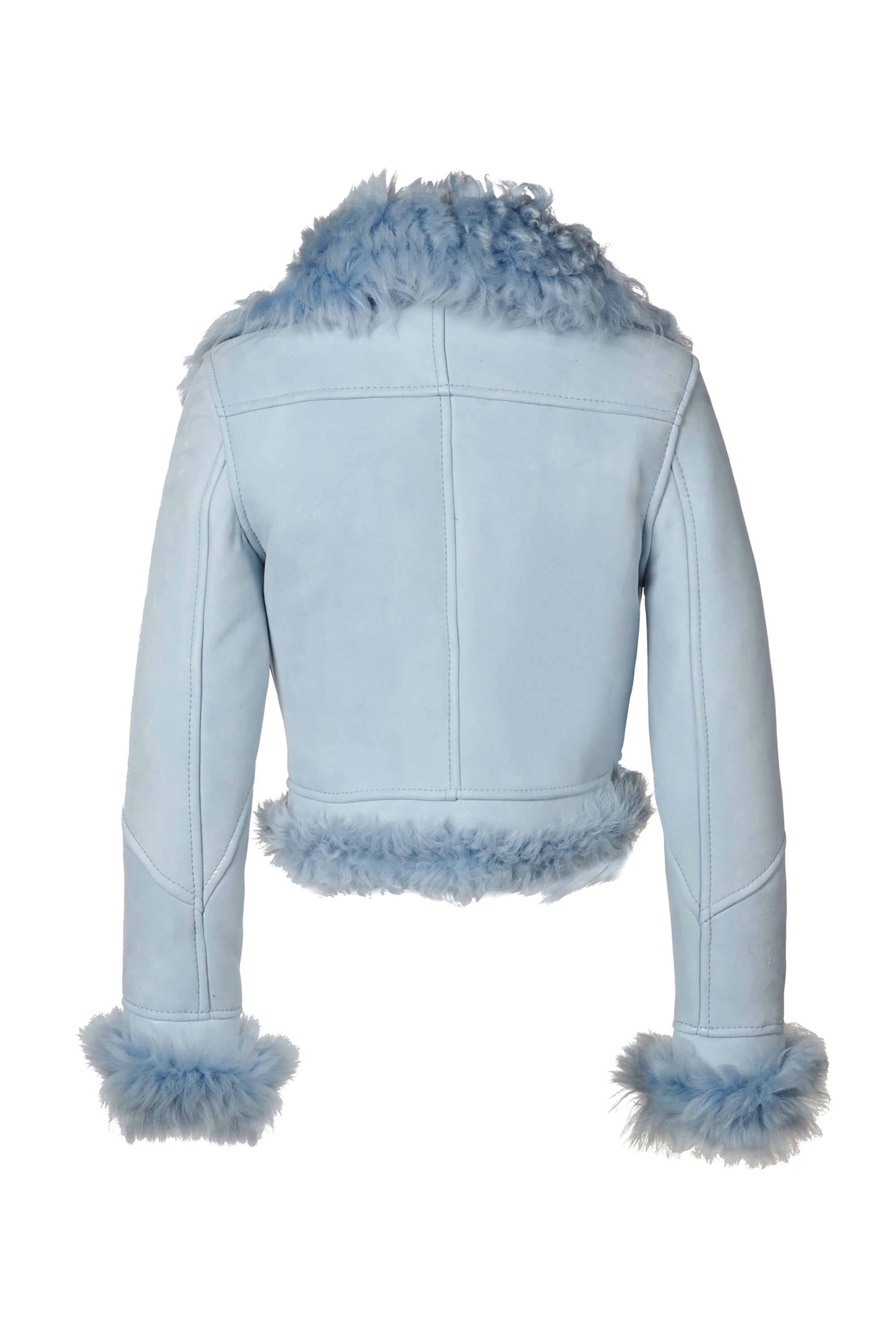 Wide Collar Crop Jacket